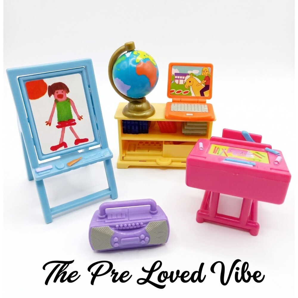 Fisher Price Loving Family Playroom (Chalkboard, Laptop Boombox Lot